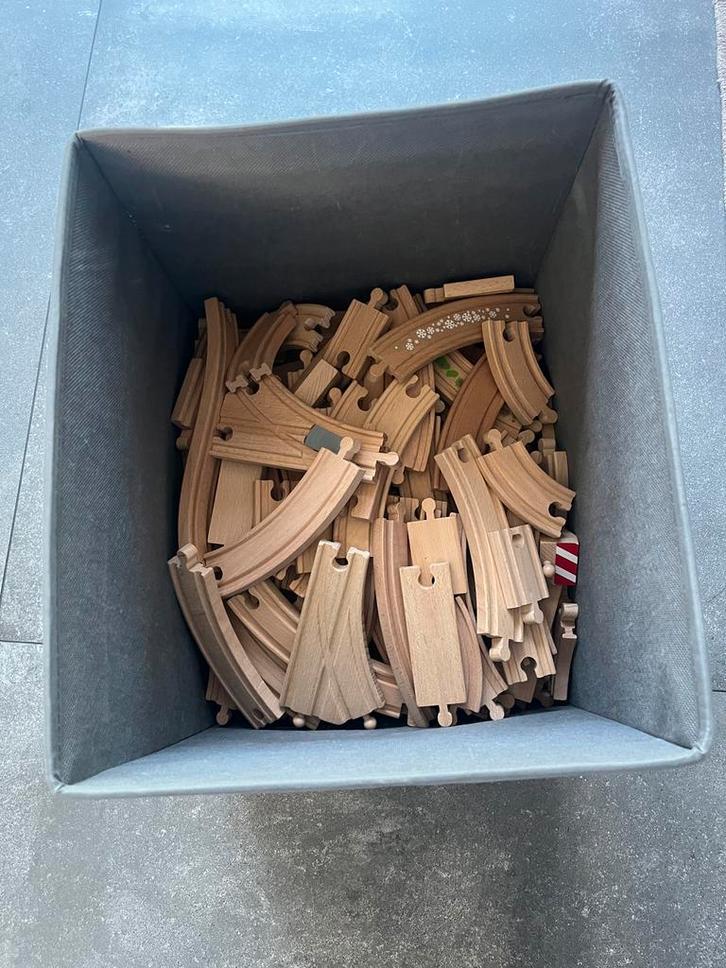 Playtive Houten Treinbaan Sets, Kinderen en Baby's, Speelgoed | Houten speelgoed, Zo goed als nieuw, Overige typen, Ophalen