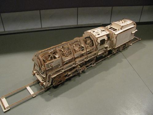 Houten Stoomlok op Rail, Hobby en Vrije tijd, Modeltreinen | Overige schalen, Zo goed als nieuw, Locomotief, Overige merken, Ophalen