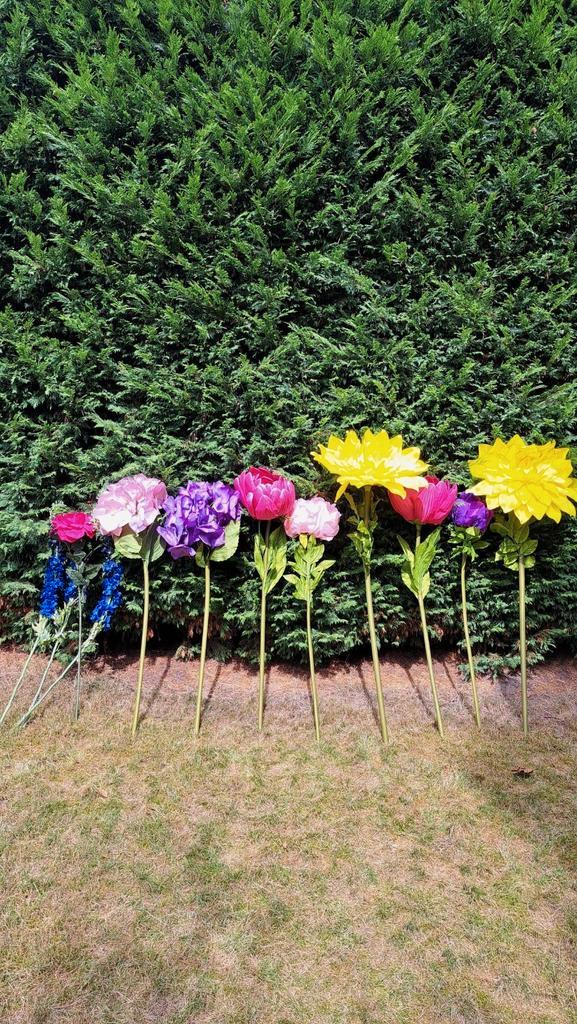 Grote kunstbloemen, Huis en Inrichting, Woonaccessoires | Kunstplanten en Kunstbloemen, Zo goed als nieuw, Ophalen