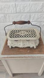 Antieke Franse gietijzeren Chauferette, voetenwarmer, stoof, Ophalen of Verzenden