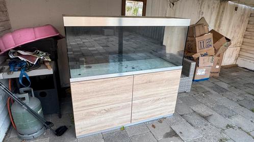 Oase HighLine 400 optic white 140x50x63 cm, Dieren en Toebehoren, Vissen | Aquaria en Toebehoren, Zo goed als nieuw, Leeg aquarium