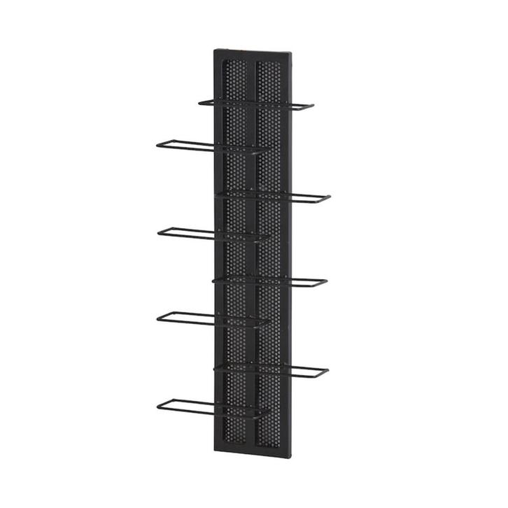 Wijnrek zwart metaal, Huis en Inrichting, Woonaccessoires | Wijnrekken, Nieuw, 75 cm of meer, Metaal, 5 tot 15 flessen, Ophalen