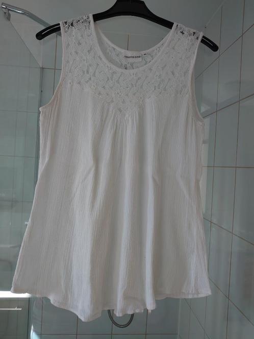 mouwloze top shirt Trend One maat 44, Kleding | Dames, Tops, Zo goed als nieuw, Maat 42/44 (L), Beige, Zonder mouw, Ophalen of Verzenden