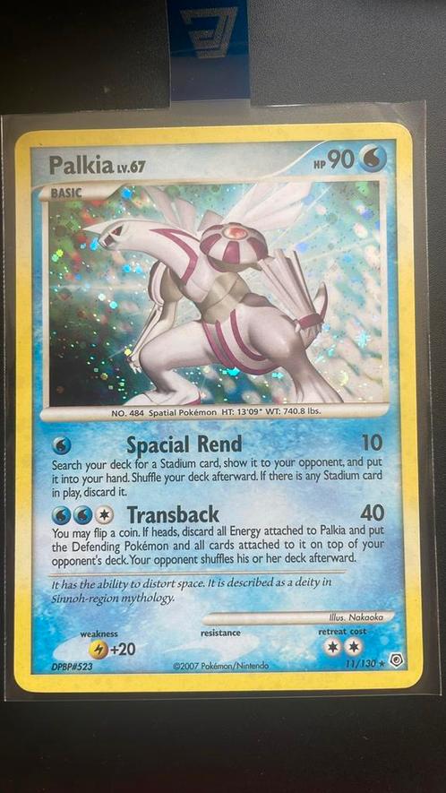 Palkia 11/130, Hobby en Vrije tijd, Verzamelkaartspellen | Pokémon, Zo goed als nieuw, Losse kaart, Ophalen of Verzenden