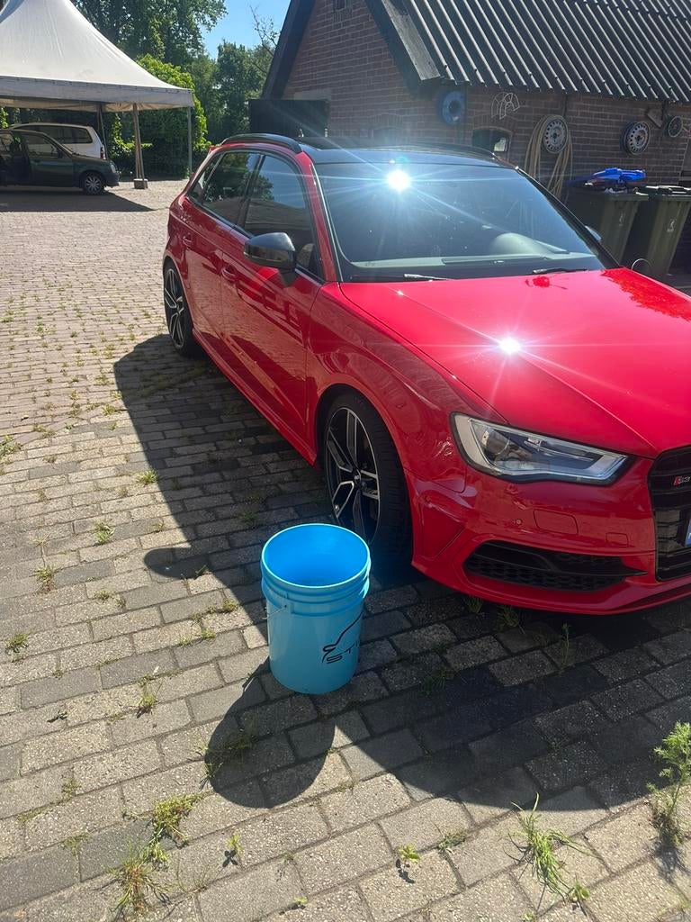 Audi S3 2.0 Tfsi 221KW Sportback Quattro 2014 Rood, Auto's, Audi, Automaat, S3, Zwart, 4 cilinders