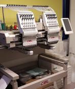 Professionele Dubbelkops Borduurmachine, Hobby en Vrije tijd, Borduren en Borduurmachines, Ophalen, Zo goed als nieuw, Machineborduren