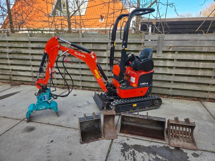 Kubota u10-5 Minigraver Hydraulische Snelwissel (2022), Zakelijke goederen, Machines en Bouw | Kranen en Graafmachines, Graafmachine