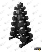 Voorjaars actie! Hexagon dumbbells + toren 2,5KG - 15KG., Sport en Fitness, Fitnessmaterialen, Ophalen, Nieuw, Dumbbell