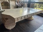 Mooie fossiel stenen salontafel, Huis en Inrichting, Ophalen, 100 tot 150 cm, 50 tot 100 cm, Minder dan 50 cm