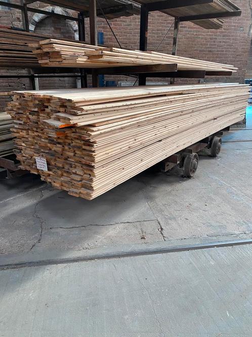VLOERPLANKEN MES EN GROEF (4800X195X18), Doe-het-zelf en Verbouw, Hout en Planken, Zo goed als nieuw, Plank, Vuren, 300 cm of meer