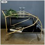 Midcentury Art Deco style serveer trolley Serveerwagen Bar, Antiek en Kunst, Ophalen