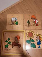 Vintage groei puzzel zonnebloem jaklien rolf, Ophalen of Verzenden, Zo goed als nieuw, Overige typen