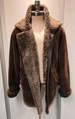 Heren lammy coat pilotenjas - maat M - lamsleer lamsvacht, Ophalen of Verzenden, Zo goed als nieuw, Maat 52/54 (L), Bruin