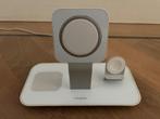 Mophie 3-in-1 wireless charger voor iPhone, Watch en AirPods, Ophalen of Verzenden, Gebruikt, Apple iPhone