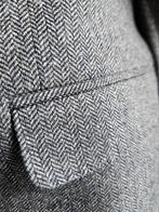 Visgraat tweed Wolmix Jasje - Maat 56 - Nieuwstaat, Verzenden, Zwart, Maat 56/58 (XL), Zo goed als nieuw