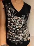 CAVALLI top met pailletten maat S origineel nieuw, Zwart, Ophalen of Verzenden, Zo goed als nieuw, Roberto Cavalli