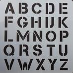 hobby stencil nr 14 letters 3 x 2 cm NIEUW, Hobby en Vrije tijd, Kaarten | Zelf maken, P, P, Nieuw, Ophalen of Verzenden