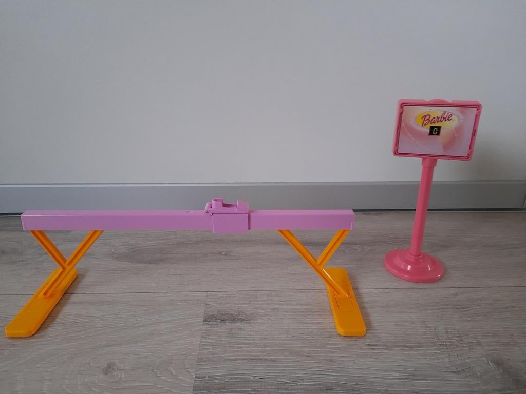 Barbie Turnbalk en Scorebord - Vintage Speelgoed, Ophalen of Verzenden, Gebruikt, Barbie