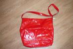 vintage rode laktas, Sieraden, Tassen en Uiterlijk, Ophalen of Verzenden, Gebruikt, Rood, Handtas