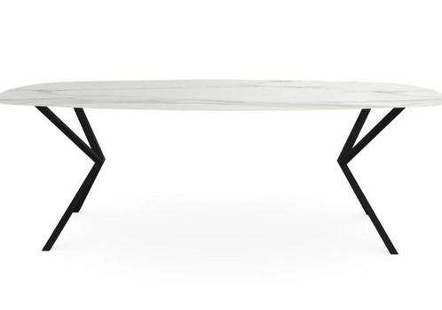 Keramiek eettafel - Deens ovaal, Huis en Inrichting, Tafels | Eettafels, Nieuw, 100 tot 150 cm, 200 cm of meer, Vijf personen of meer