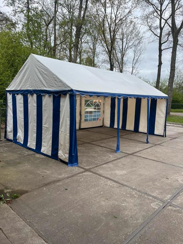 Partytent te huur, Tuin en Terras, Partytenten, Zo goed als nieuw, Partytent, 5 tot 8 meter, Ophalen