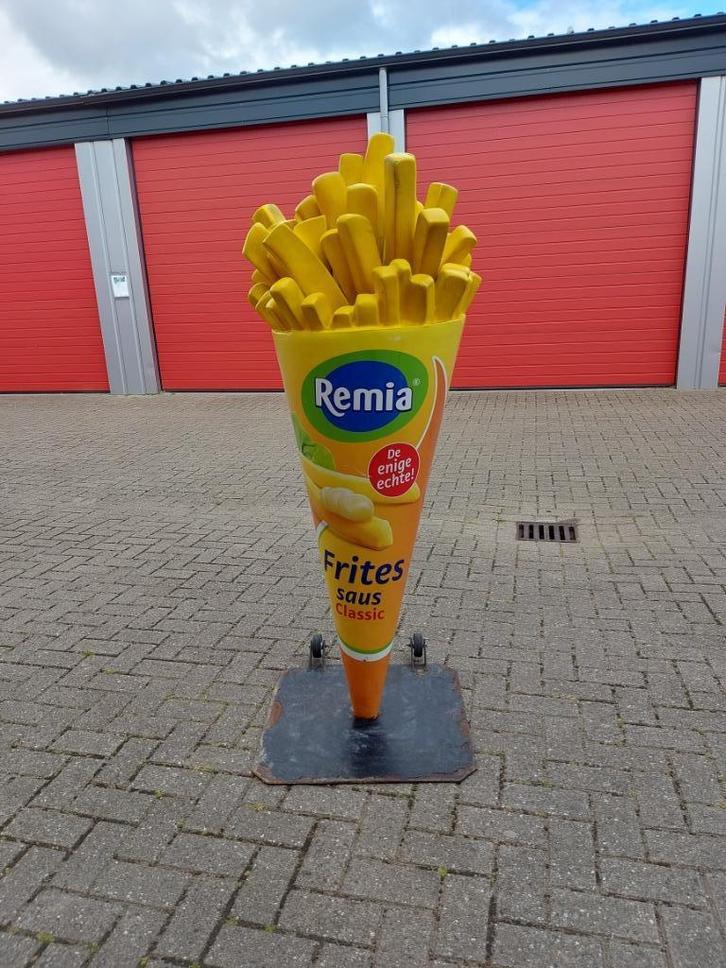remia stoepbord patatzak morgen ophalen, Verzamelen, Merken en Reclamevoorwerpen, Gebruikt, Reclamebord, Ophalen