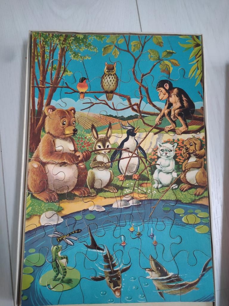 Puzzel van hout, Ophalen