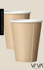 Papercup bekers - set van 2 - in porselein, Nieuw, Ophalen of Verzenden, Effen, Kop(pen) en/of Schotel(s)