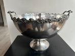Antiek Mega grote verzilverde bokaal / schaal Bucket, Antiek en Kunst, Ophalen of Verzenden