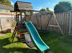Houten Speeltoestel met Glijbaan en Schommel, Ophalen, Gebruikt, Glijbaan
