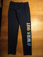 Donkerblauwe sportlegging met print maat 146/152, Kinderen en Baby's, Kinderkleding | Maat 146, Ophalen of Verzenden, Gebruikt