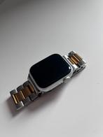 Apple watch 9 met bon! KRASVRIJ 41 mm zilver inclusief band, Overige merken, Ophalen of Verzenden, Staal, Zo goed als nieuw