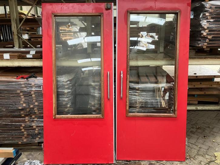 Klapdeuren binnendeur dubbele deur ( 144 ), Doe-het-zelf en Verbouw, Deuren en Horren, Gebruikt, Binnendeur, 200 tot 215 cm, 120 cm of meer