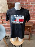 Praha drinking team T-Shirt maat L - Praag bier team, Maat 52/54 (L), Douwenmaat 8-3 Meppel, Info@again.nu, Zwart