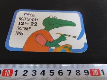 sticker Kinderboekenweek 1988  beschikbaar voor biedingen