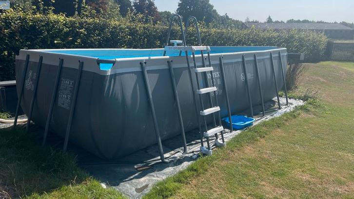 Intex Ultra XLR Zwembad Compleet, Tuin en Terras, Zwembaden, Zo goed als nieuw, Opzetzwembad, 120 cm of meer, 400 cm of meer, 200 tot 300 cm