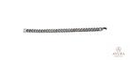Zilverkleurige roestvrij stalen heren armband, Verzenden, Nieuw, Zilver, Staal