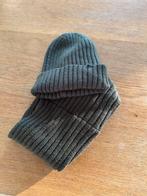 Groene Sjaal en muts 104, Meisje, Ophalen of Verzenden, Zo goed als nieuw, 104 of kleiner