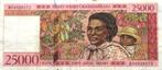 Madagaskar 25.000 francs z.j. (1998), Ophalen of Verzenden, Overige landen, Los biljet