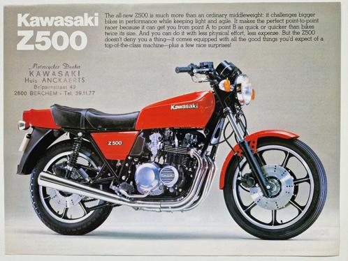 Kawasaki folders Z500 - ZR - Zephyr - GTR & E modellen, Motoren, Handleidingen en Instructieboekjes, Kawasaki, Verzenden