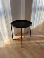 Zwarte bijzettafel - Rond, 45 tot 60 cm, Minder dan 55 cm, Metaal of Aluminium, Rond