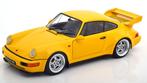 Porsche 911 (964) RS 3.8 1990 Geel 1-18 Solido, Hobby en Vrije tijd, Modelauto's | 1:18, Solido, Tschuiten@hotmail.com, Auto, Solido