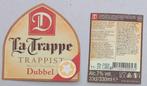 Bieretiket La Trappe Dubbel 33 cl br. De Koninkshoeven t9c, Verzenden, Gebruikt, Overige typen, La Trappe