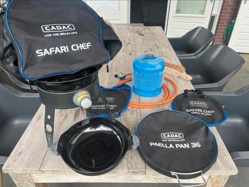 Complete Cadac Safari Chef met gasfles, Tuin en Terras, Gasbarbecues, Zo goed als nieuw, Ophalen