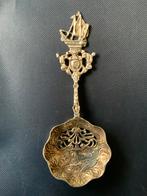 Zilveren Natfruitschep met Schip, Antiek en Kunst, Ophalen of Verzenden