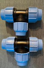 2 x T-stuk (tyleen) met toebehoren - 32 mm, Ophalen of Verzenden, Zo goed als nieuw
