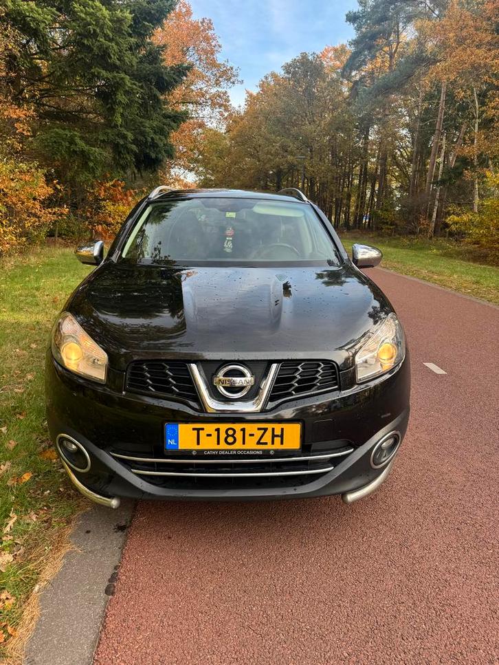 Nissan Qashqai+2 2.0 4WD 2010 2011 Zwart, Auto's, Nissan, Particulier, Qashqai+2, Achteruitrijcamera, Airbags, Airconditioning