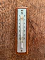 Vintage thermometer op hout., Ophalen of Verzenden, Gebruikt, Binnenthermometer