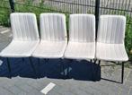 4x Nieuwe Velvet Eetkamerstoelen – Crème – €150 (in doos), Overige kleuren, Nieuw, Ophalen of Verzenden, Metaal