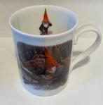 Mok van Rien Poortvliet, Douwe Egberts. Recht model.H.9,5 cm, Ophalen of Verzenden, Zo goed als nieuw, Overige stijlen, Kop(pen) en/of Schotel(s)